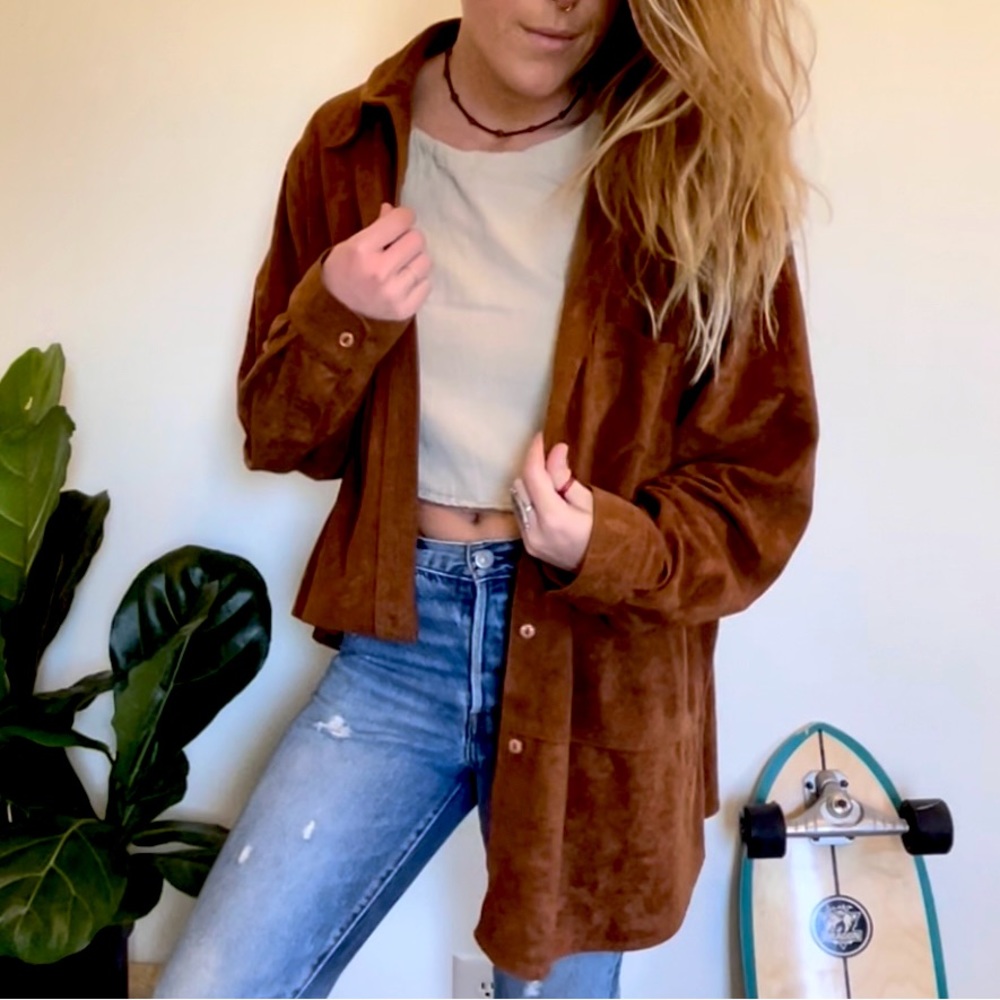Boho Button Up with Burnout Paisley Design